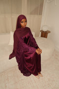 Plum modal hijab